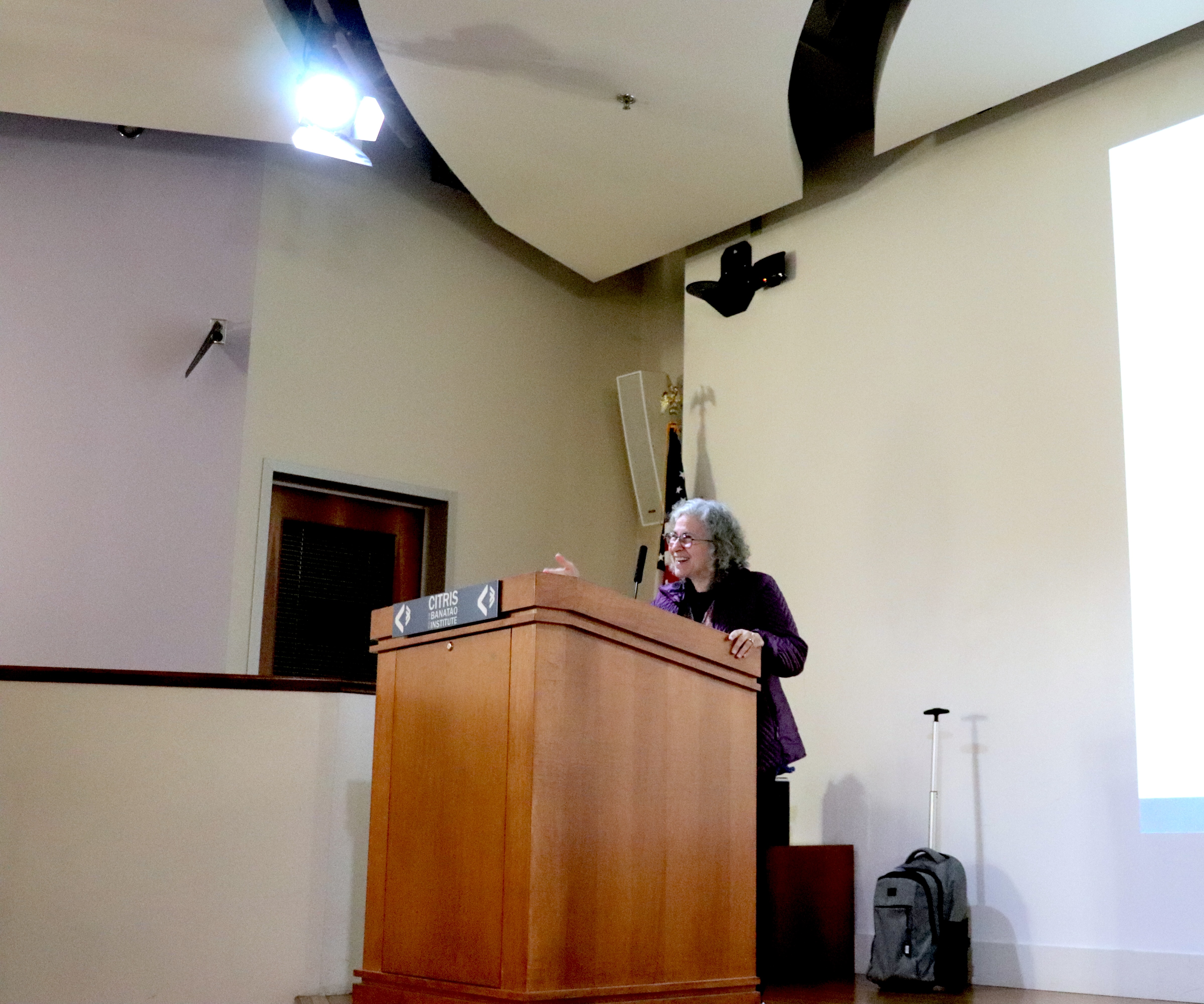 Linda Hill, Distinguished Professor, Director of Transportation Research and Education for Driving Safety, and Associate Dean for Community Relations at the Herbert Wertheim School of Public Health, UC San Diego, presents at the ITS Transportation Seminar Linda Hill, Distinguished Professor, Director of Transportation Research and Education for Driving Safety, and Associate Dean for Community Relations at the Herbert Wertheim School of Public Health, UC San Diego, presents at the ITS Transportation Seminar