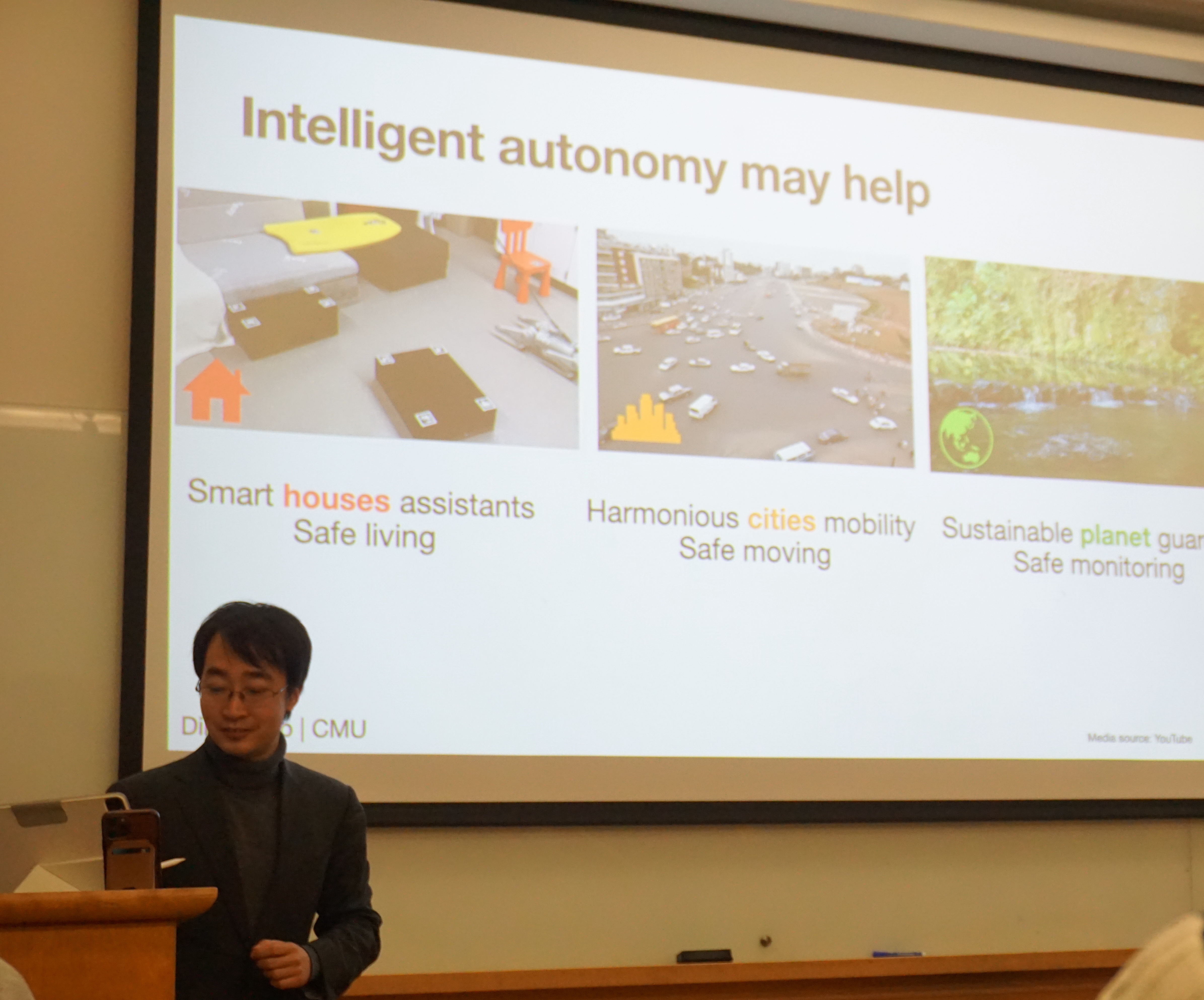 Ding Zhao, Associate Professor, Mechanical Engineering, Carnegie Mellon University, at the ITS Transportation Seminar