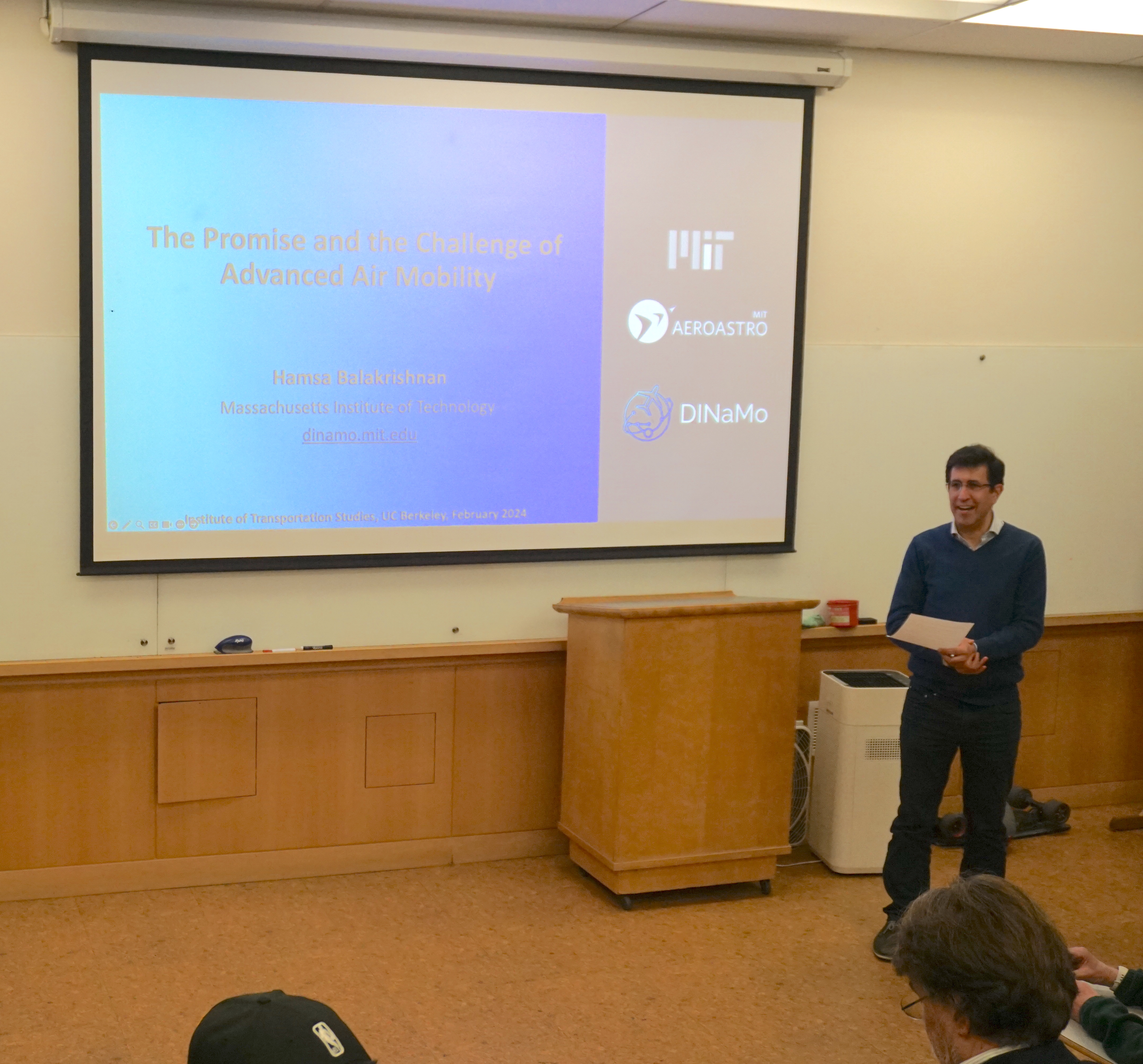 Hamsa Balakrishnan, William E. Leonhard (1940) Professor of Aeronautics & Astronautics, Massachusetts Institute of Technology, at the ITS Berkeley Transportation Seminar Hamsa Balakrishnan, William E. Leonhard (1940) Professor of Aeronautics & Astronautics, Massachusetts Institute of Technology, at the ITS Berkeley Transportation Seminar