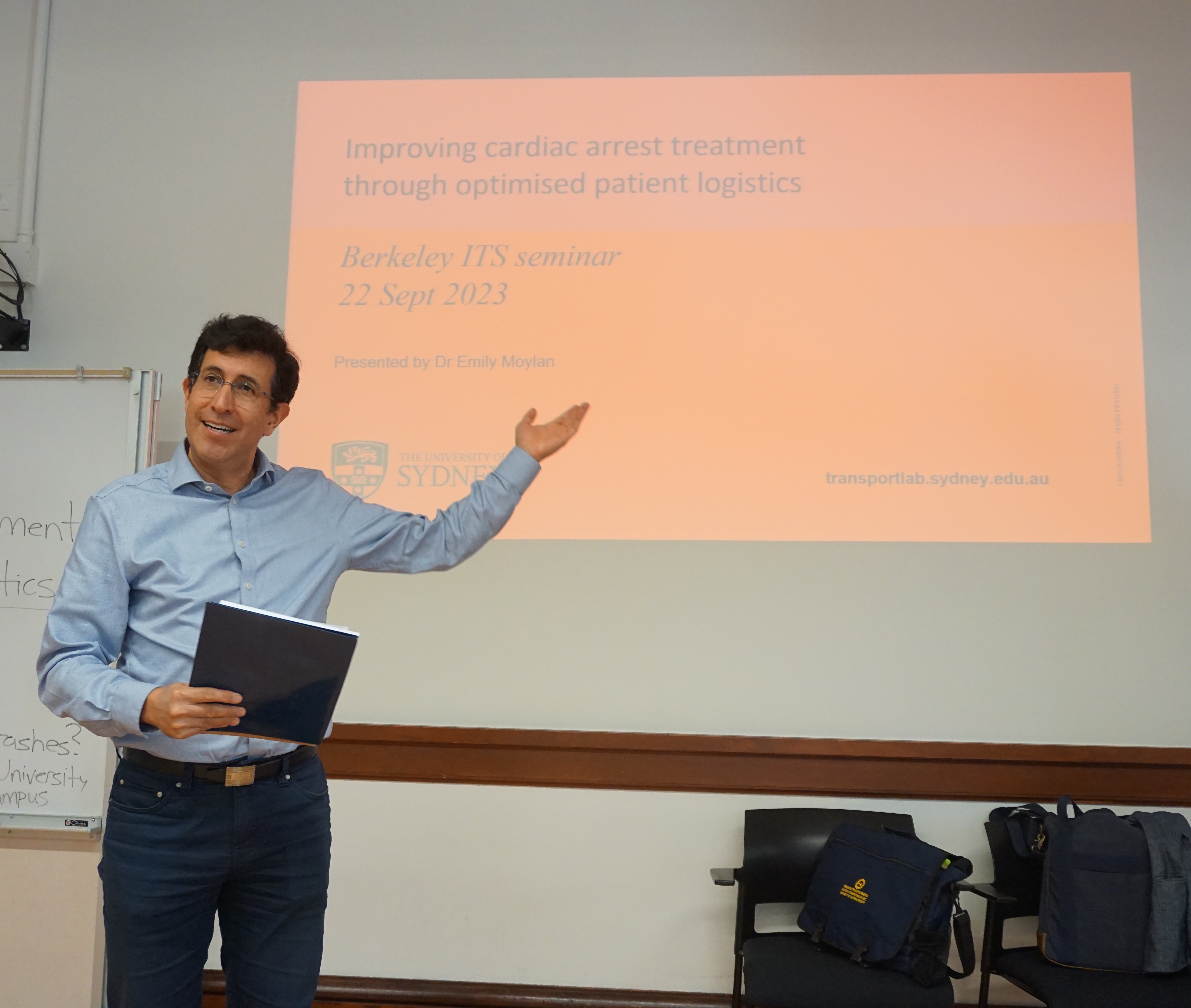 Emily Moylan, Senior Lecturer in Transport at the School of Civil Engineering, University of Sydney, presents at the ITS Transportation Seminar Emily Moylan, Senior Lecturer in Transport at the School of Civil Engineering, University of Sydney, presents at the ITS Transportation Seminar