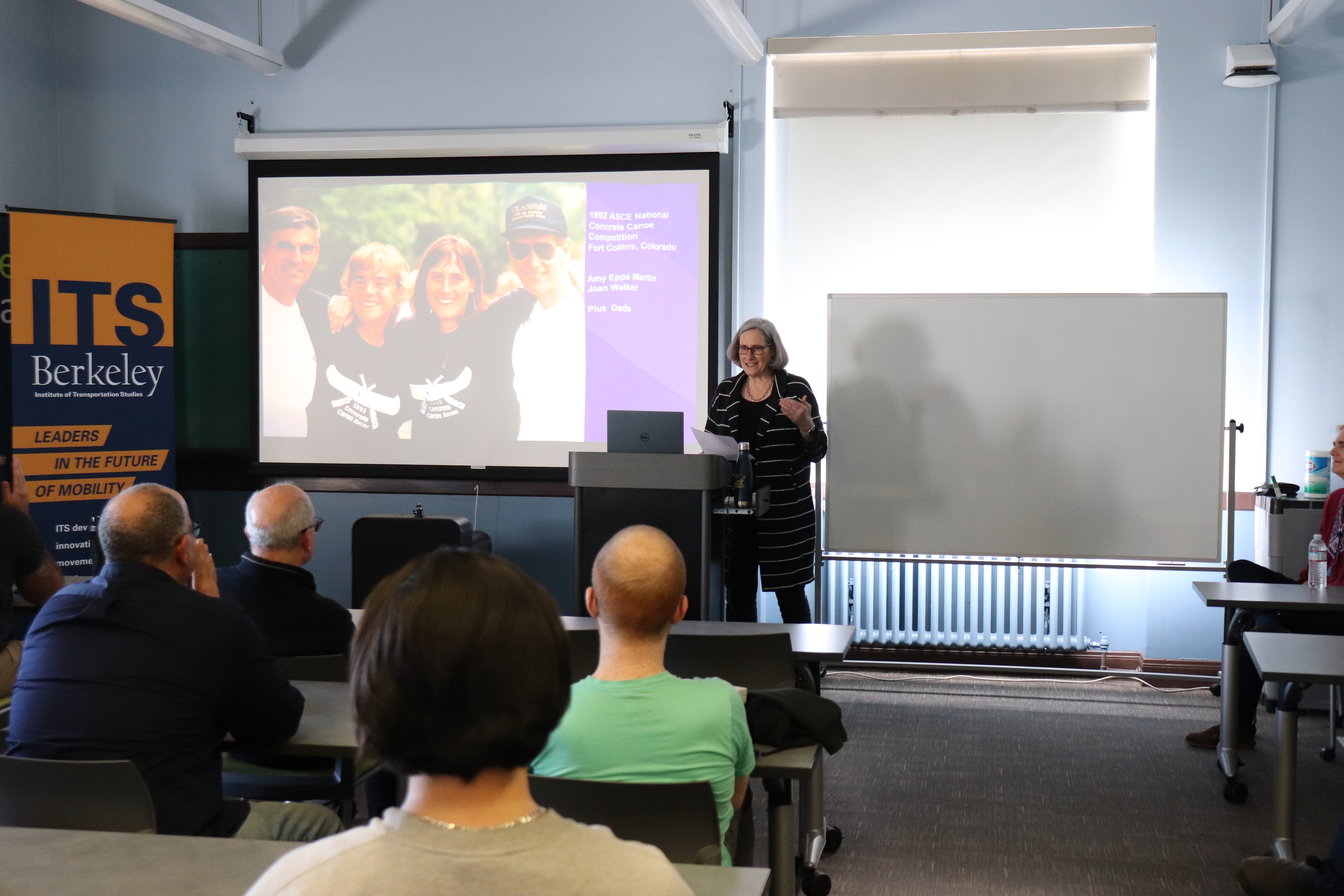 UC Berkeley CEE Department Chair and Professor Joan Walker welcomes Amy Epps Martin at ITS Seminar UC Berkeley CEE Department Chair and Professor Joan Walker welcomes Amy Epps Martin at ITS Seminar