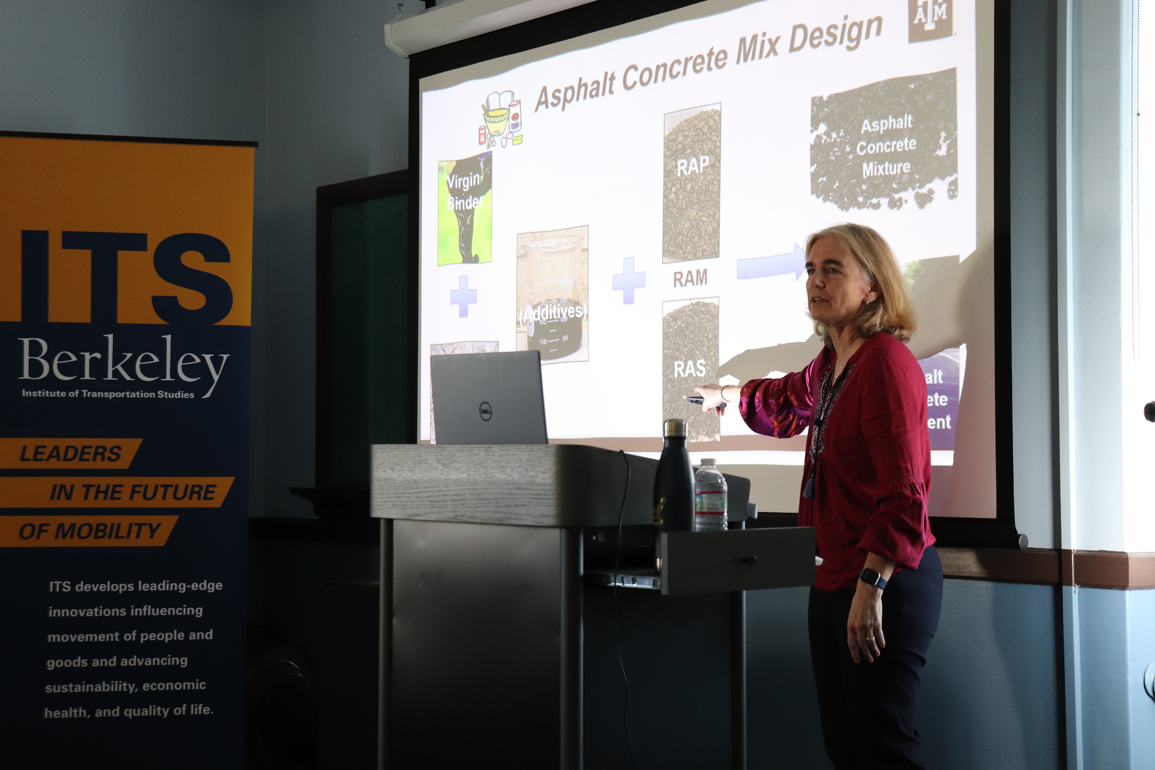 Amy Epps Martin, A.P. & Florence Wiley Professor II and Senior Research Engineer, Texas A&M, presents at the ITS Seminar Amy Epps Martin, A.P. & Florence Wiley Professor II and Senior Research Engineer, Texas A&M, presents at the ITS Seminar