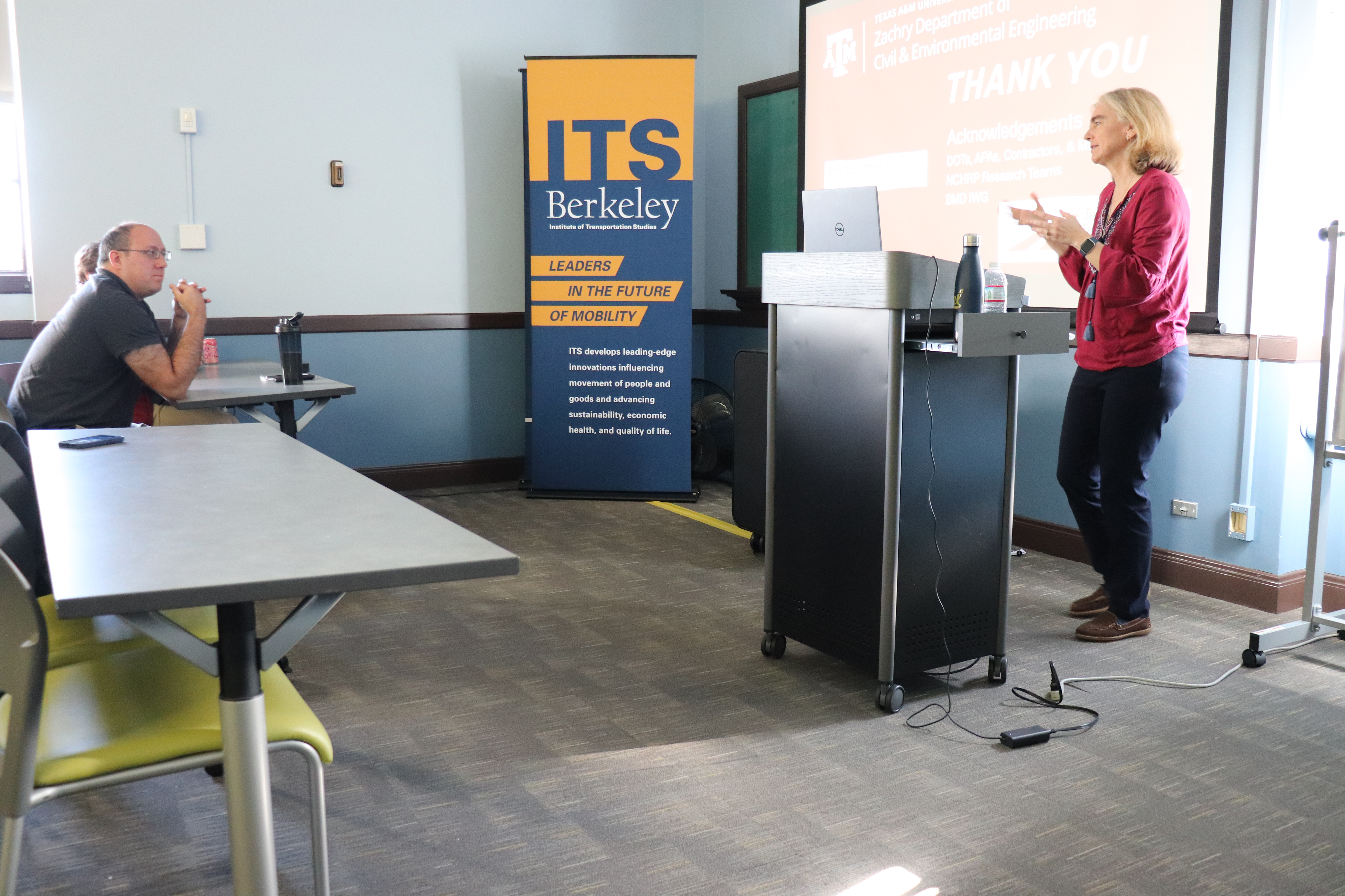 Amy Epps Martin allows the audience to ask questions at the end of the ITS Seminar Amy Epps Martin allows the audience to ask questions at the end of the ITS Seminar
