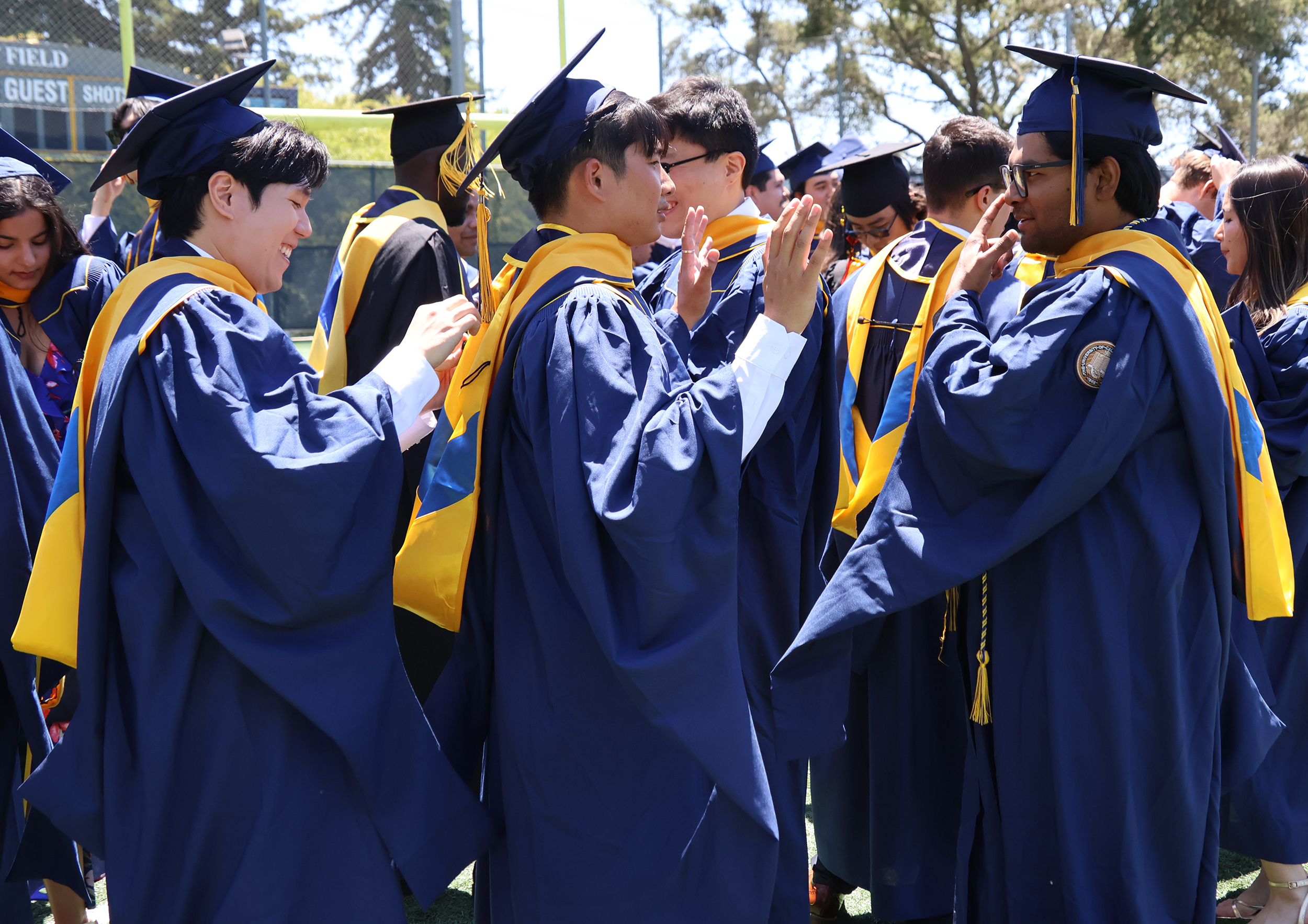 MS Students get ready for commencement