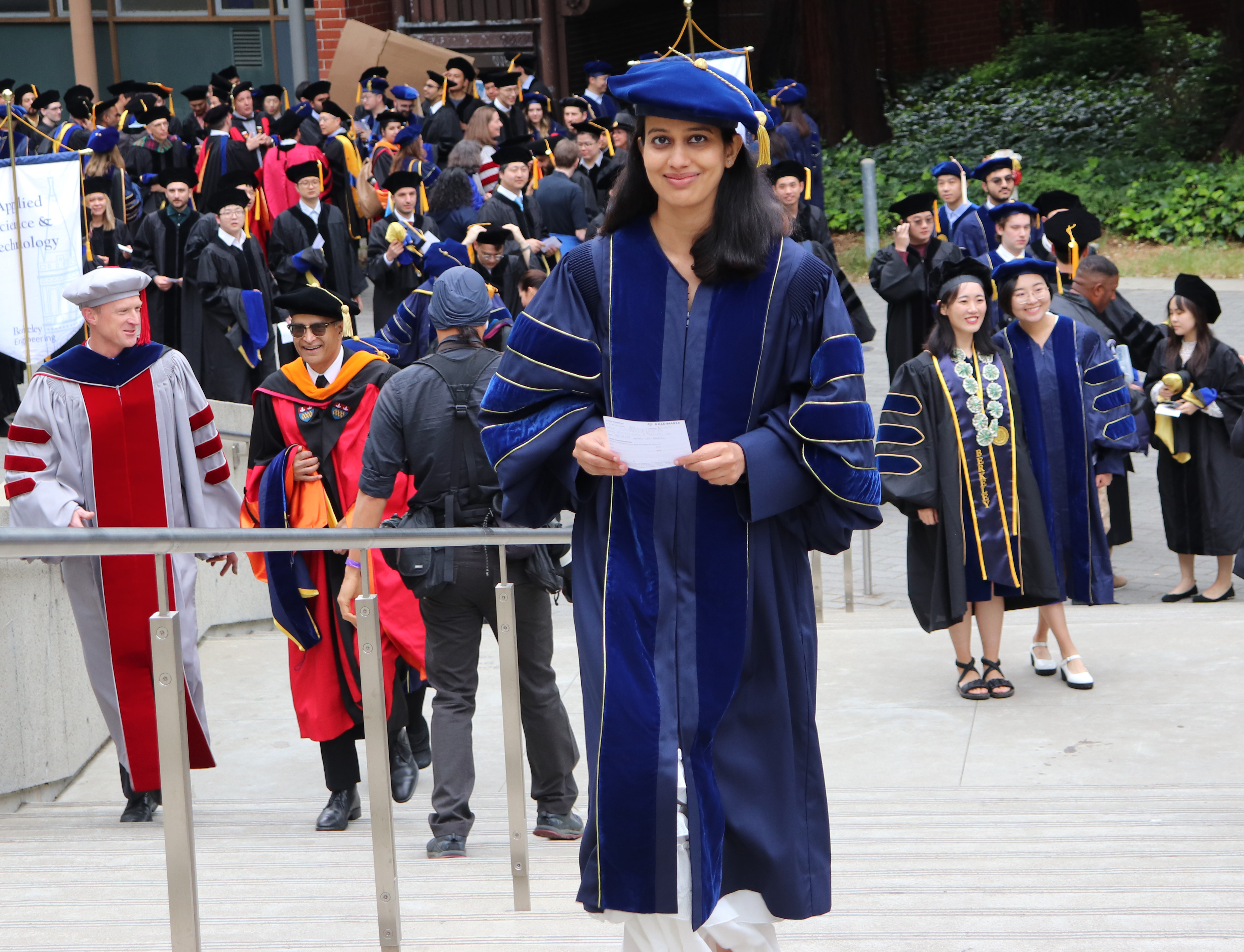 Waiting for Commencement to begin