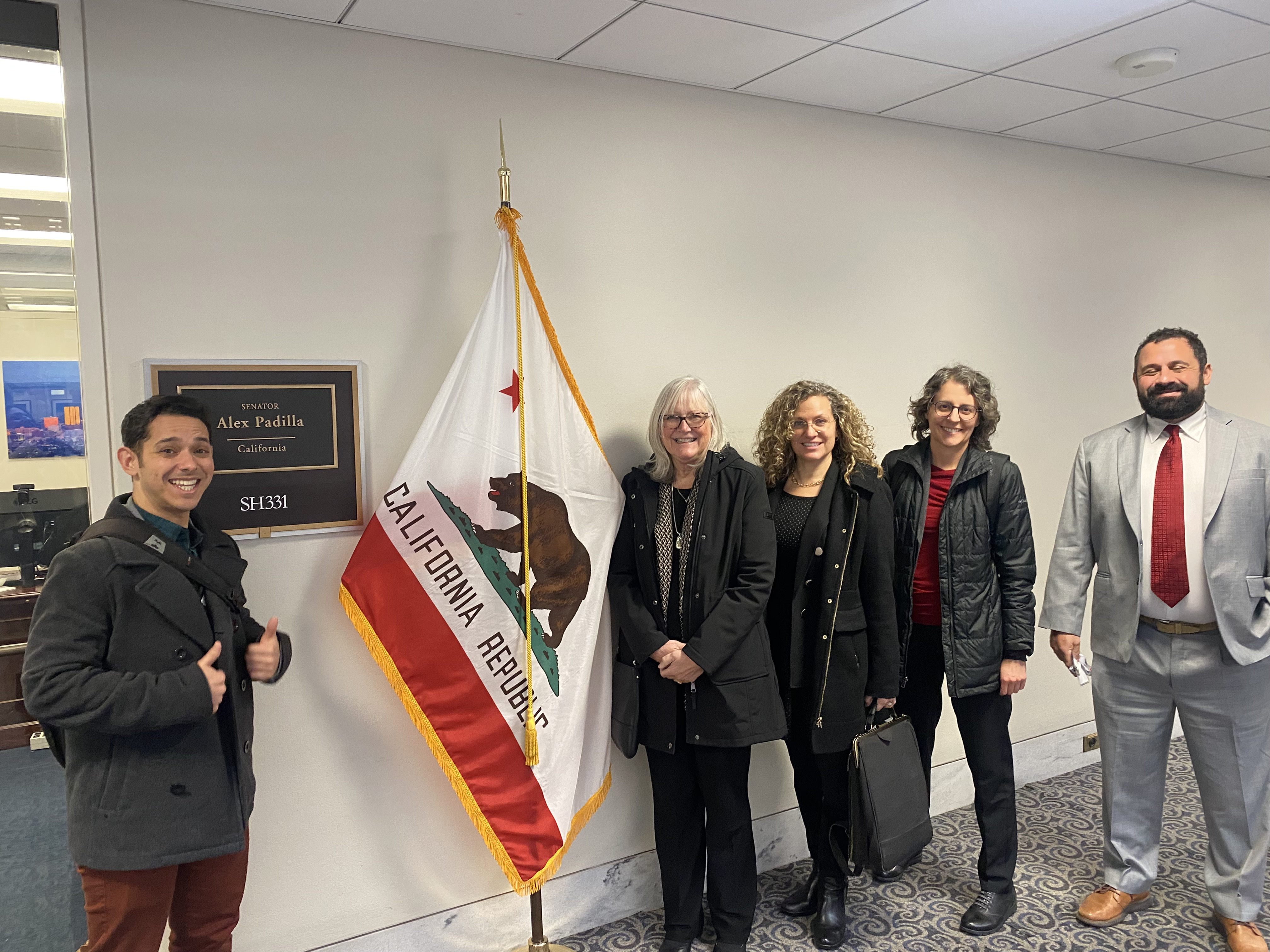 PATH Director Scott Moura, Smart Cities Director Jane Macfarlane, ITS Asst. Director Laura Melendy, SafeTREC Director Julia Griswold, and PATH Director James Fishelson meet with the Office of U.S. Senator Alex Padilla PATH Director Scott Moura, Smart Cities Director Jane Macfarlane, ITS Asst. Director Laura Melendy, SafeTREC Director Julia Griswold, and PATH Director James Fishelson meet with the Office of U.S. Senator Alex Padilla