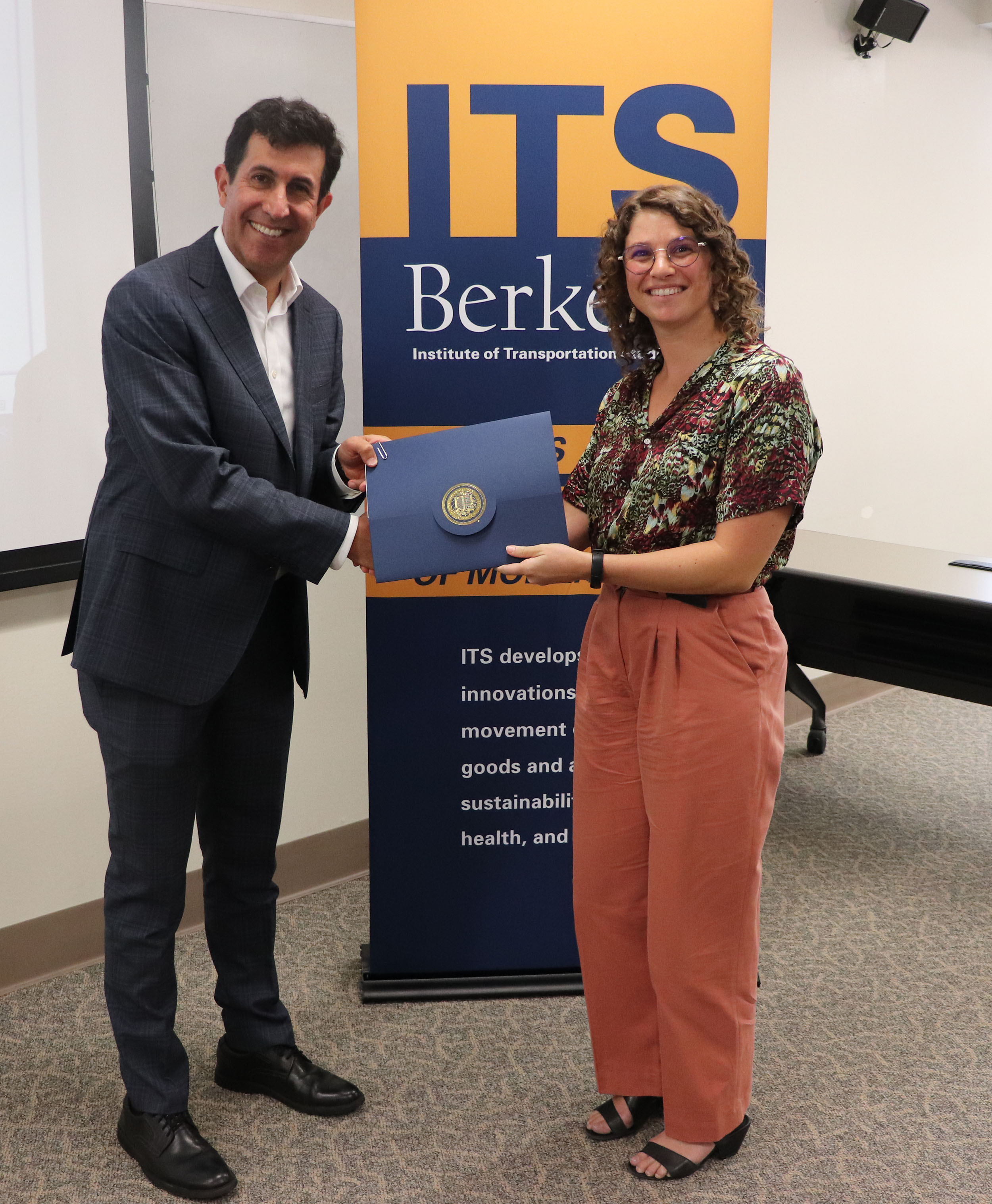 ITS Outstanding Graduate Student of the Year: 2023 PhD graduate Jessica Lazarus: For outstanding research and notable contributions in the field of sustainable transportation.