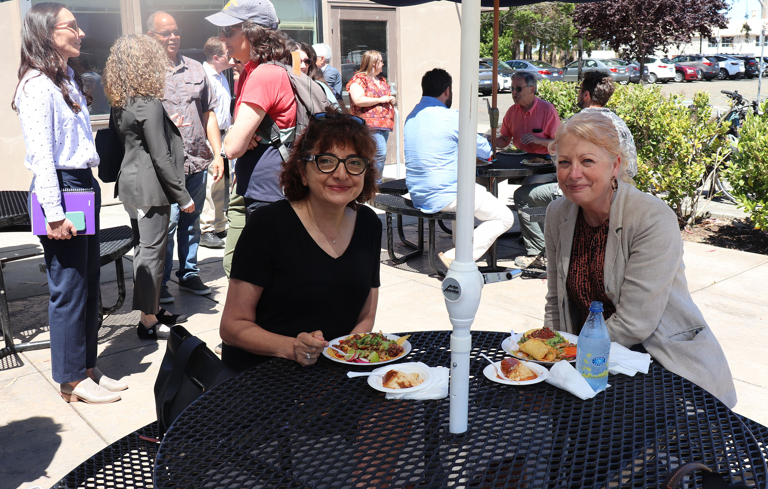 ITS Berkeley and Center staff came together to celebrate award winners with an end of summer lunch
