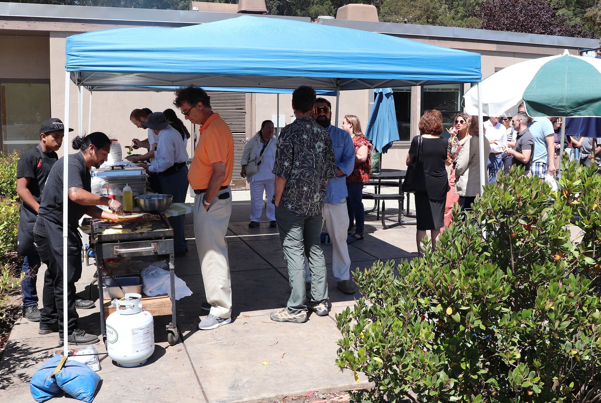 ITS Berkeley and Center staff came together to celebrate award winners with an end of summer lunch