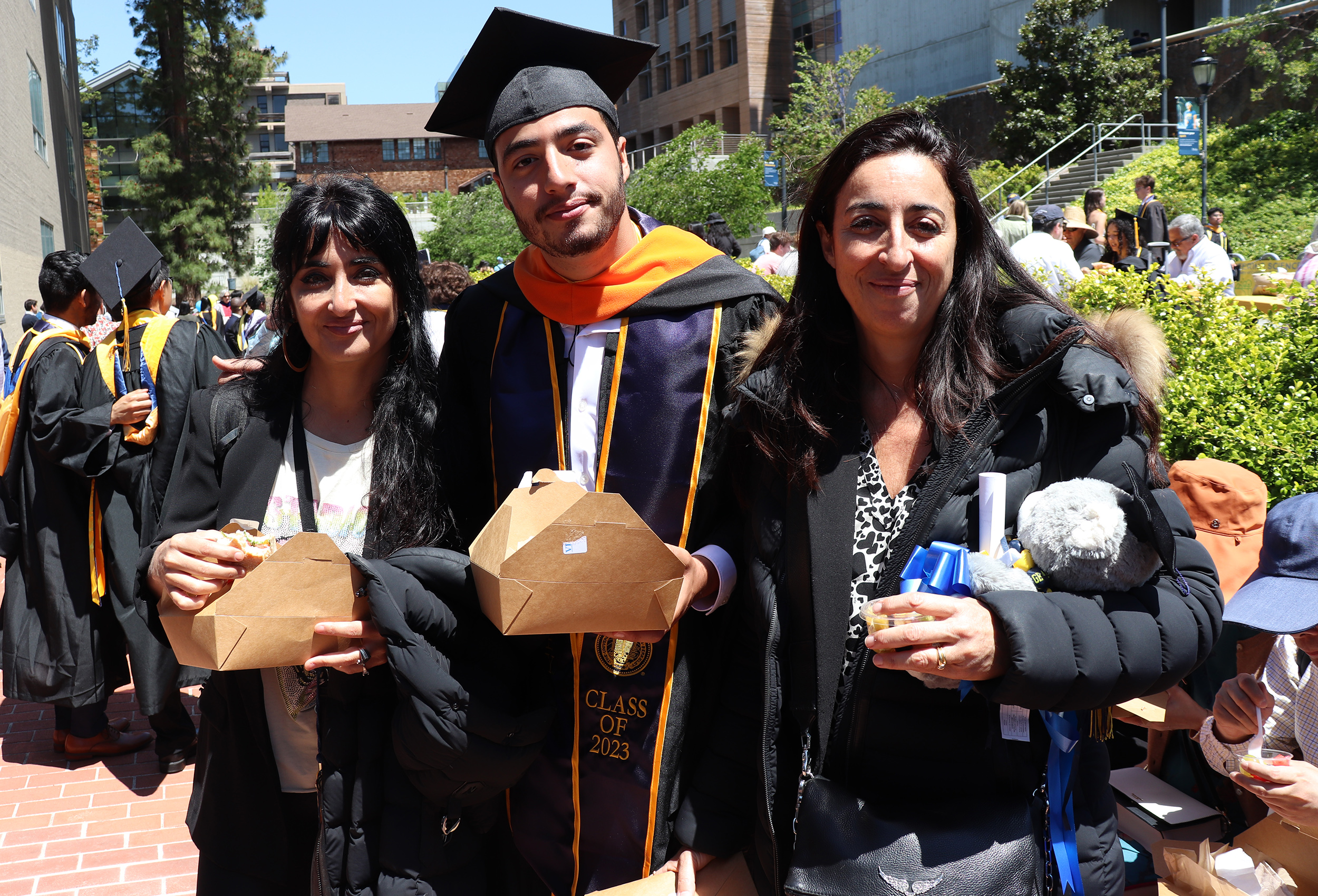 Newly minted Masters students celebrate