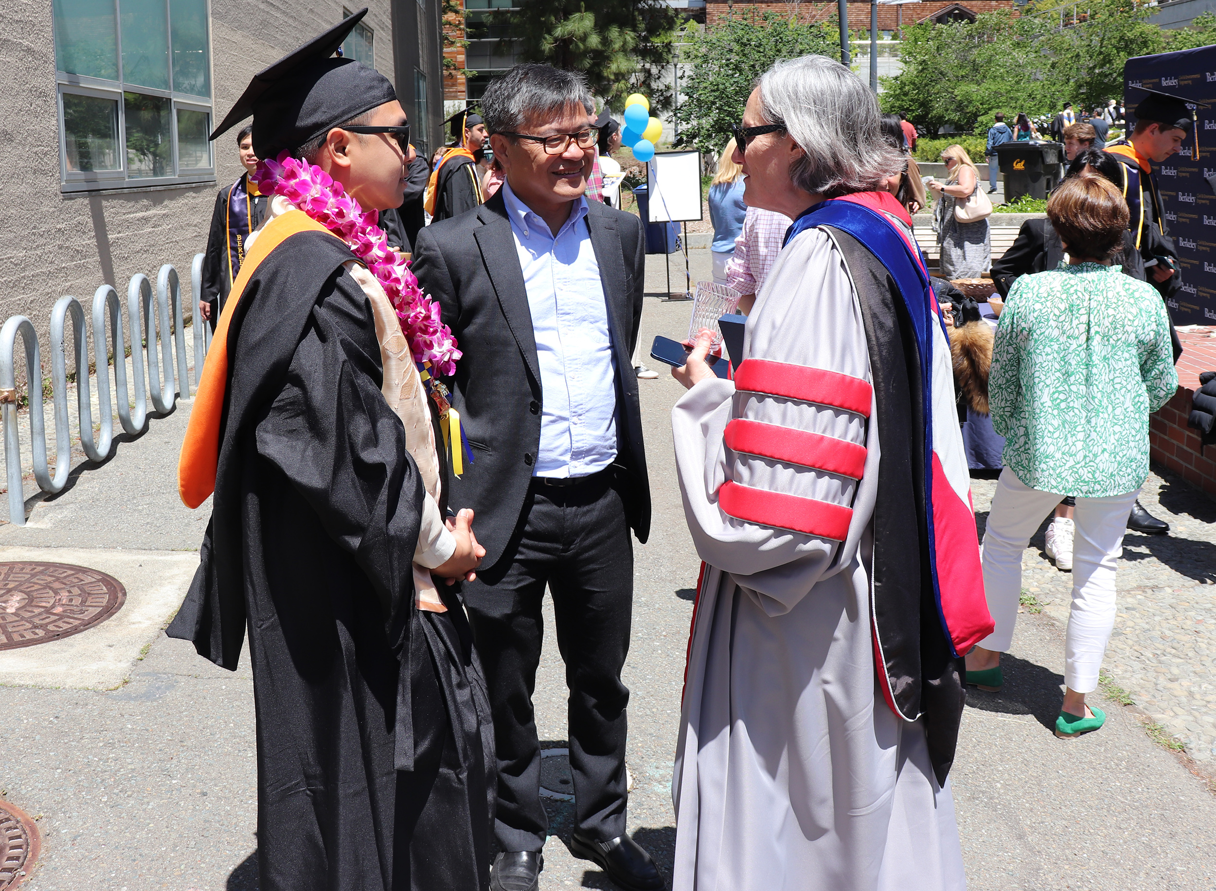 Newly minted Masters students celebrate Newly minted Masters students celebrate