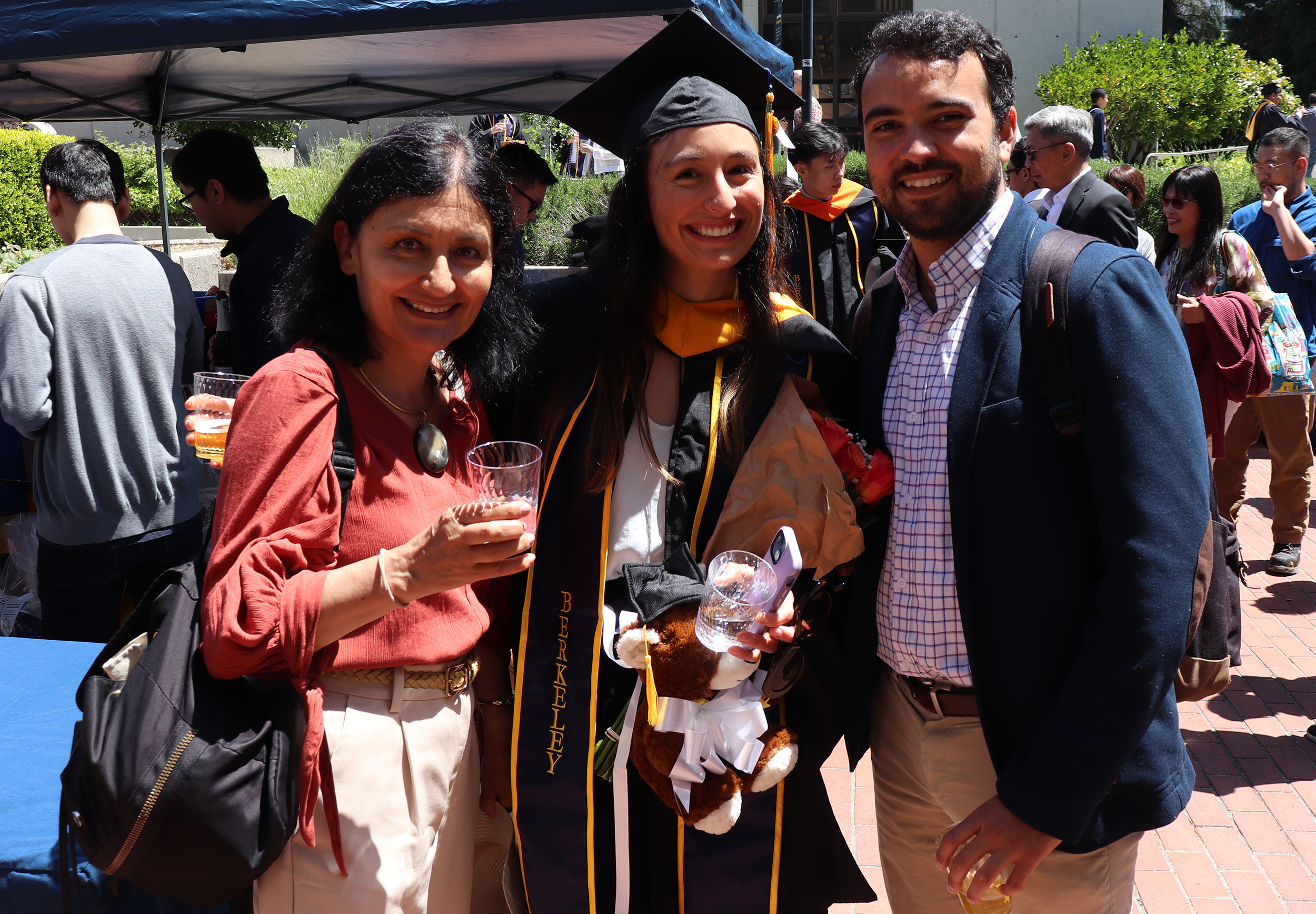 Newly minted Masters students celebrate Newly minted Masters students celebrate