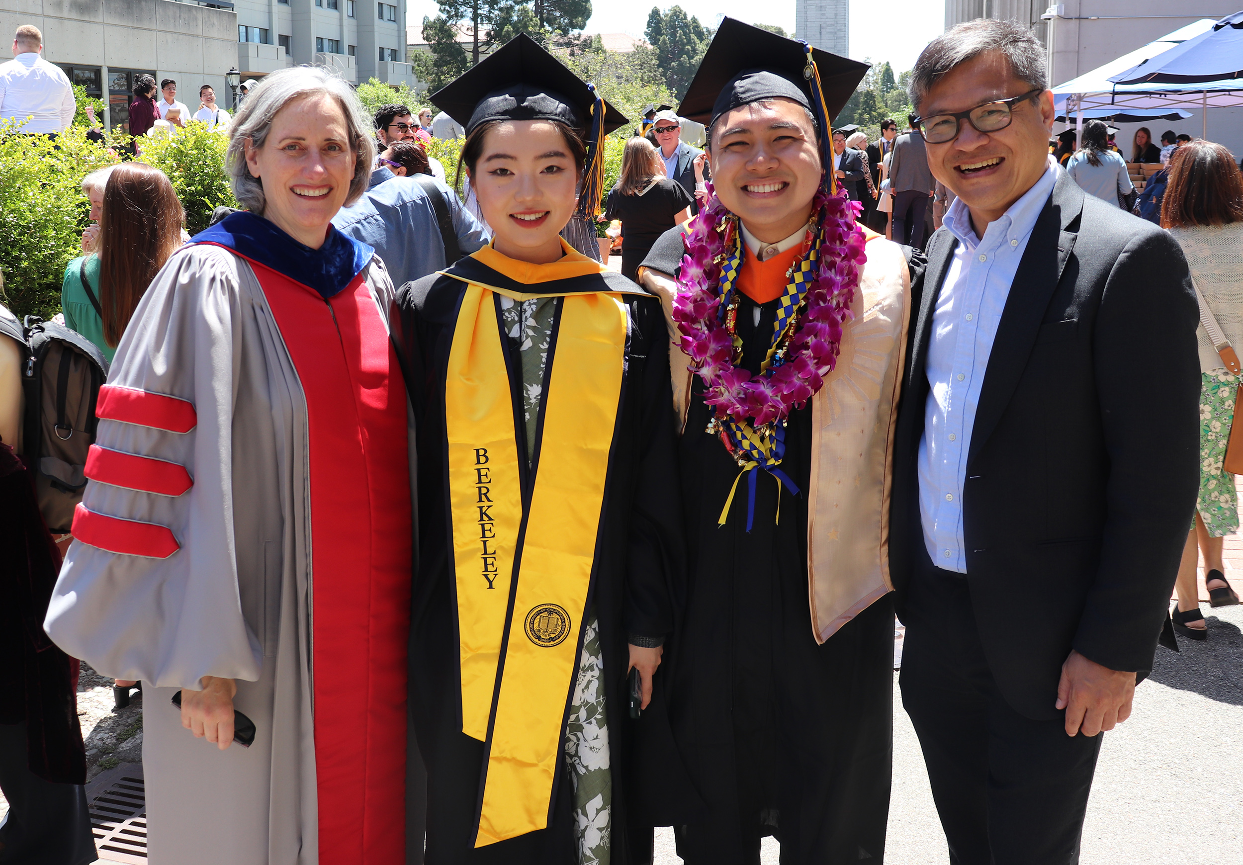 Newly minted Masters students celebrate Newly minted Masters students celebrate
