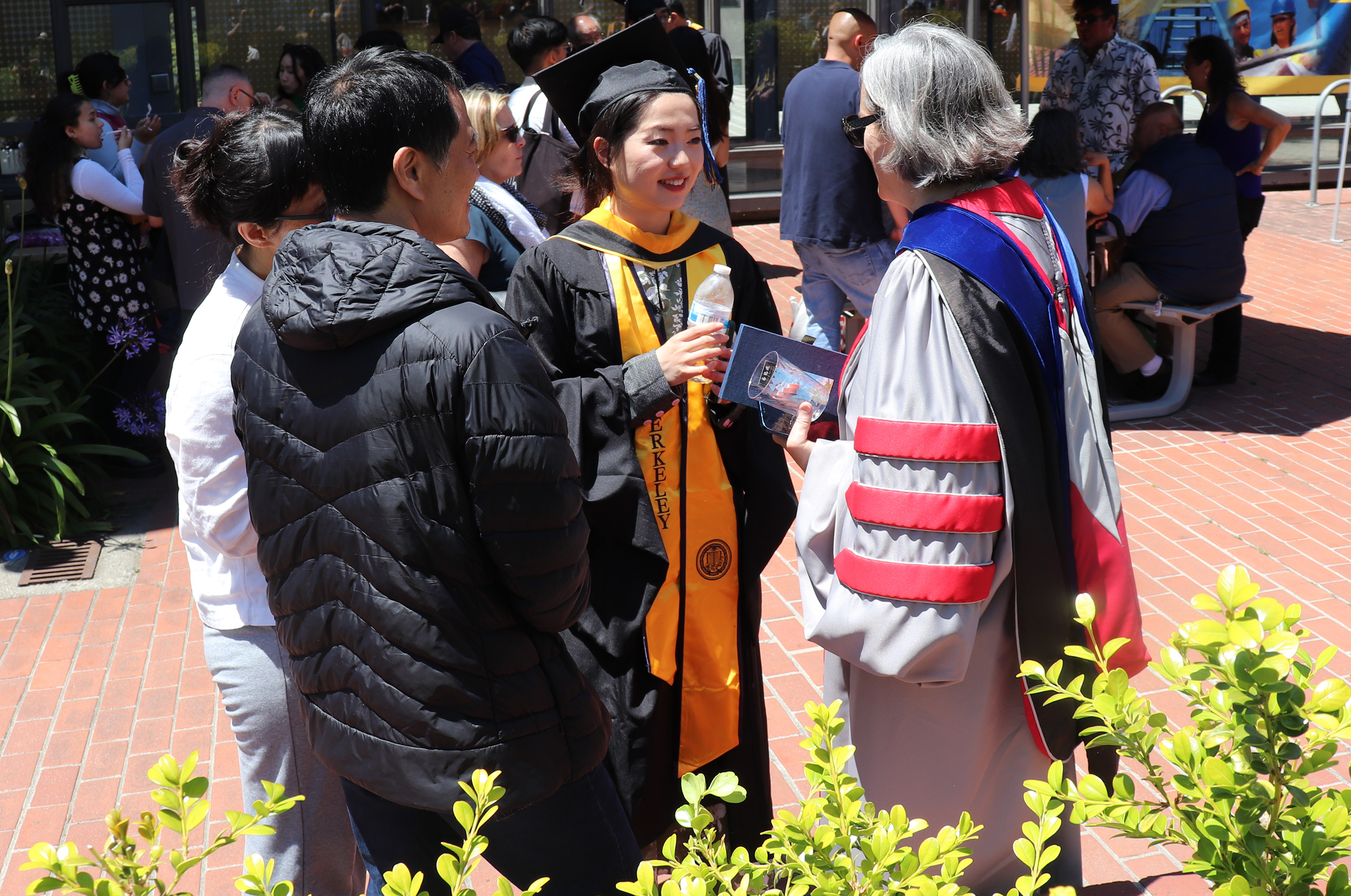 Newly minted Masters students celebrate Newly minted Masters students celebrate