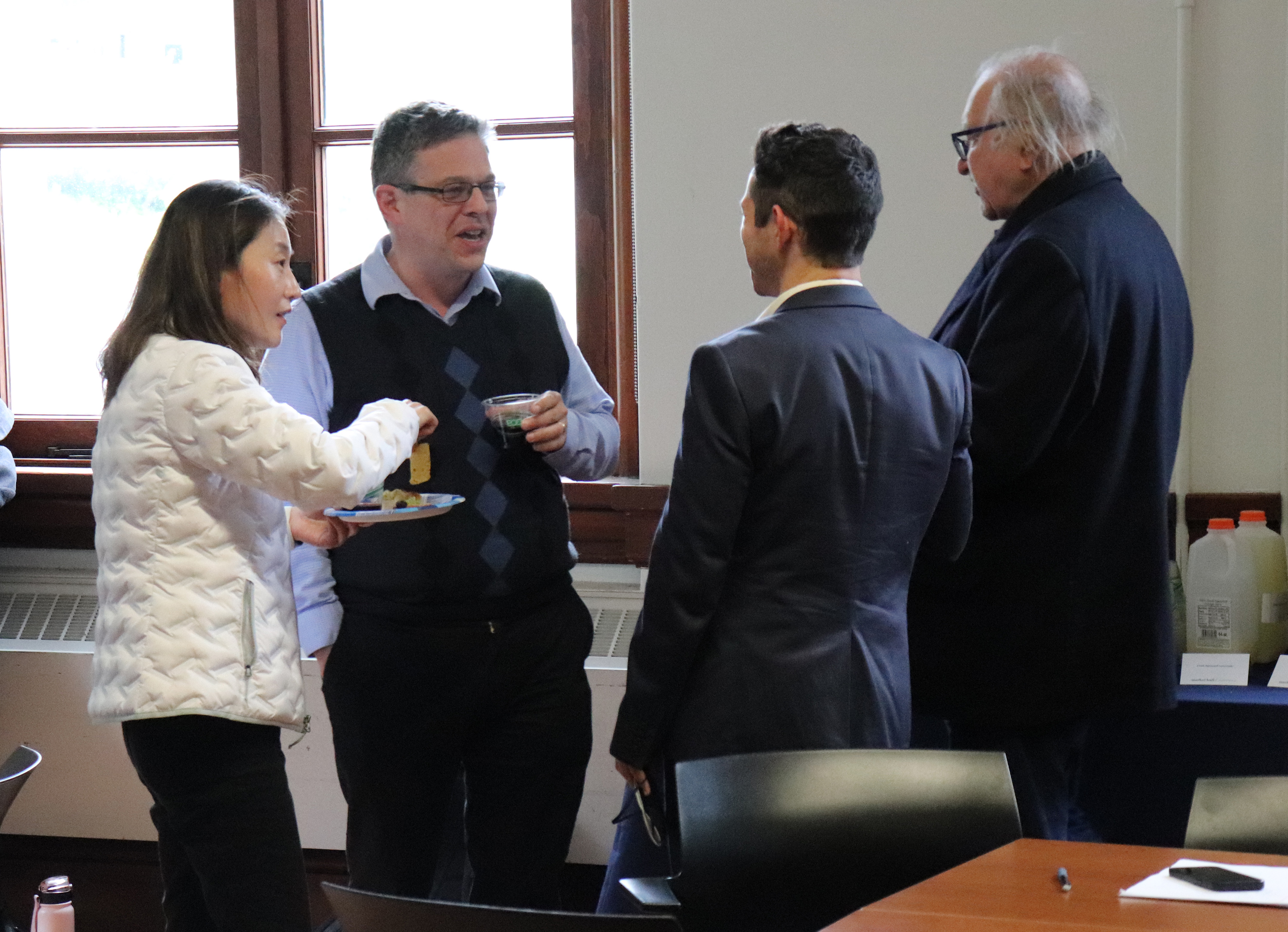 Researchers continued conversation after the roundtables