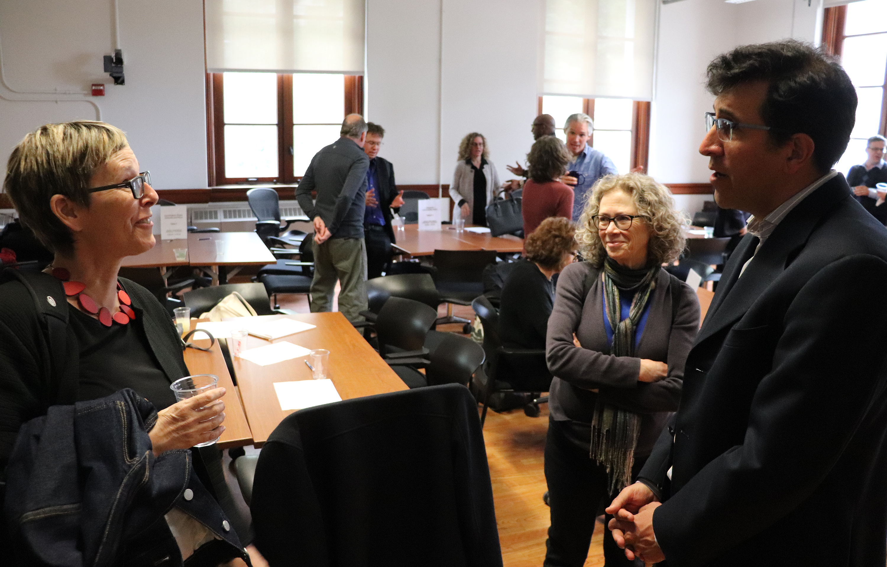 Researchers continued conversation after the roundtables