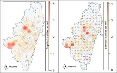 Bicyclists’ mortality in Bogotá for the period 2011 to 2017