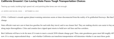  Car-Loving State Faces Tough Transportation Choices
