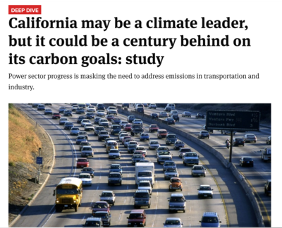 California may be a climate leader, but it could be a century behind on its climate goals