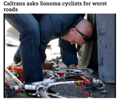 Caltrans asks Sonoma Cyclists for worst roads