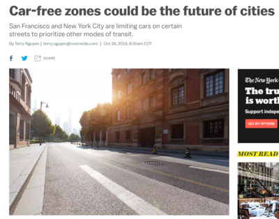 Car-free zones could be the future of cities