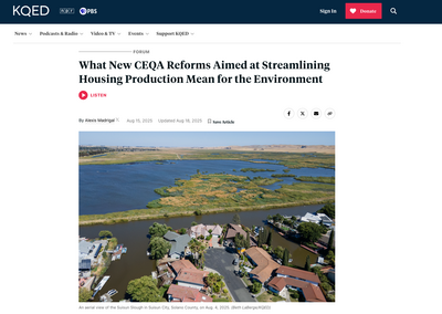 KQED Forum news site