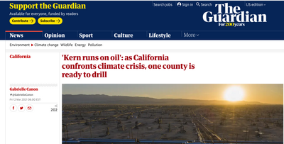 Guardian news page