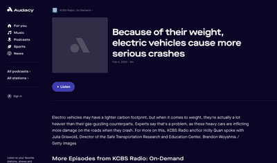 KCBS Radio website
