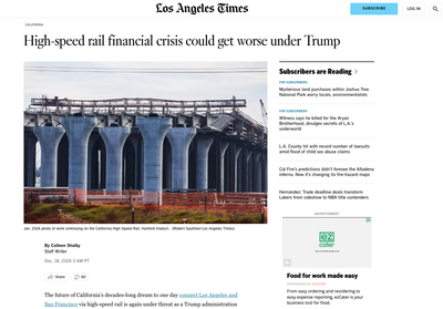 LA Times newspage