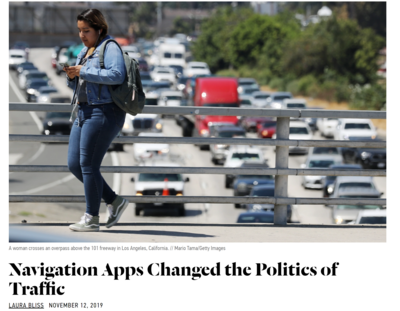 Navigation apps changed the politics of Traffic