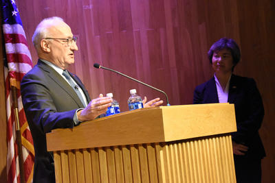 Philippe Etienne at podium