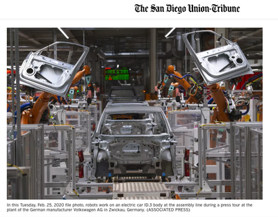 San Diego Trib car factory picture