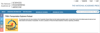 TRB Explorer front page TRB Explorer front page