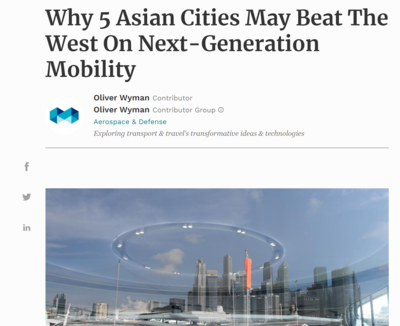 Why 5 Asian Cities may beat the west on next generation mobility