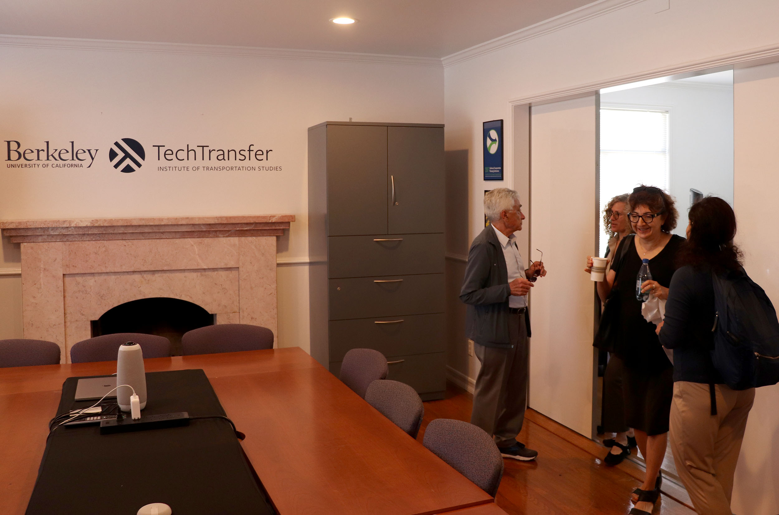 TechTransfer staff showed ITS Berkeley and Center staff around their new office building at the Richmond Field Station