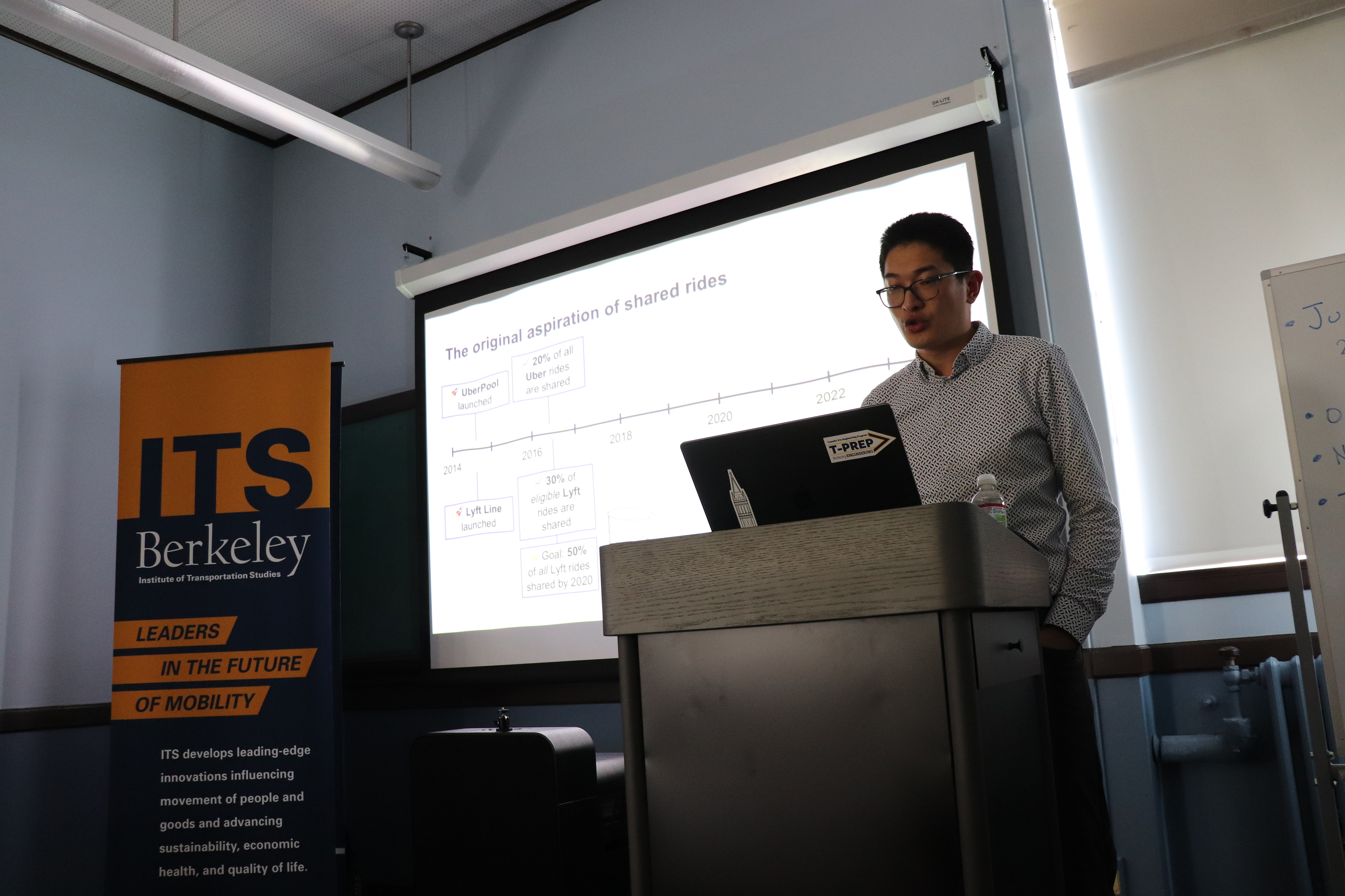 Chiwei Yan presents Scaling Up Shared Rides: Pricing and Matching Policies at ITS Seminar Chiwei Yan presents Scaling Up Shared Rides: Pricing and Matching Policies at ITS Seminar