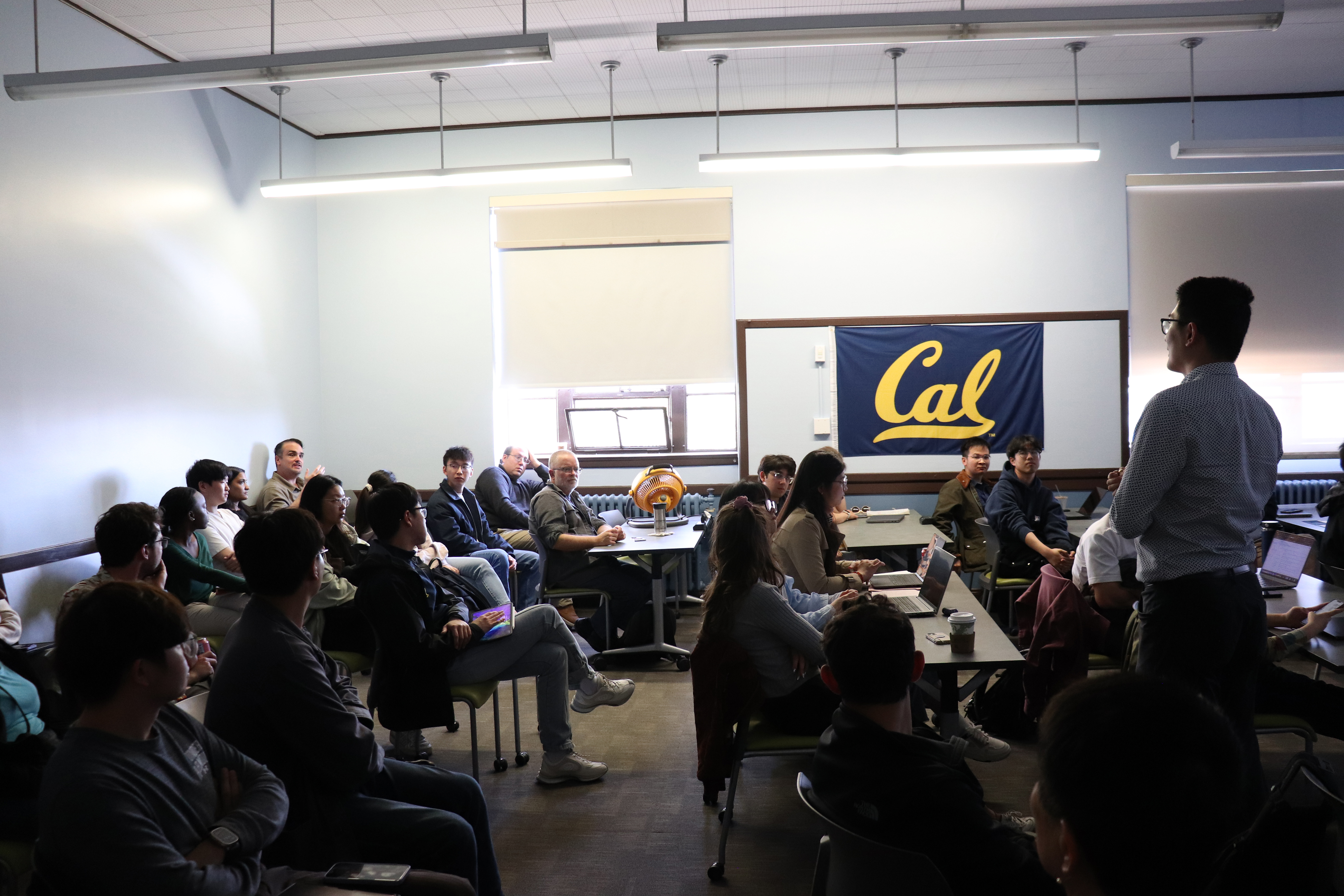 Chiwei Yan answers questions during the Q&A period towards the end of the ITS Seminar Chiwei Yan answers questions during the Q&A period towards the end of the ITS Seminar