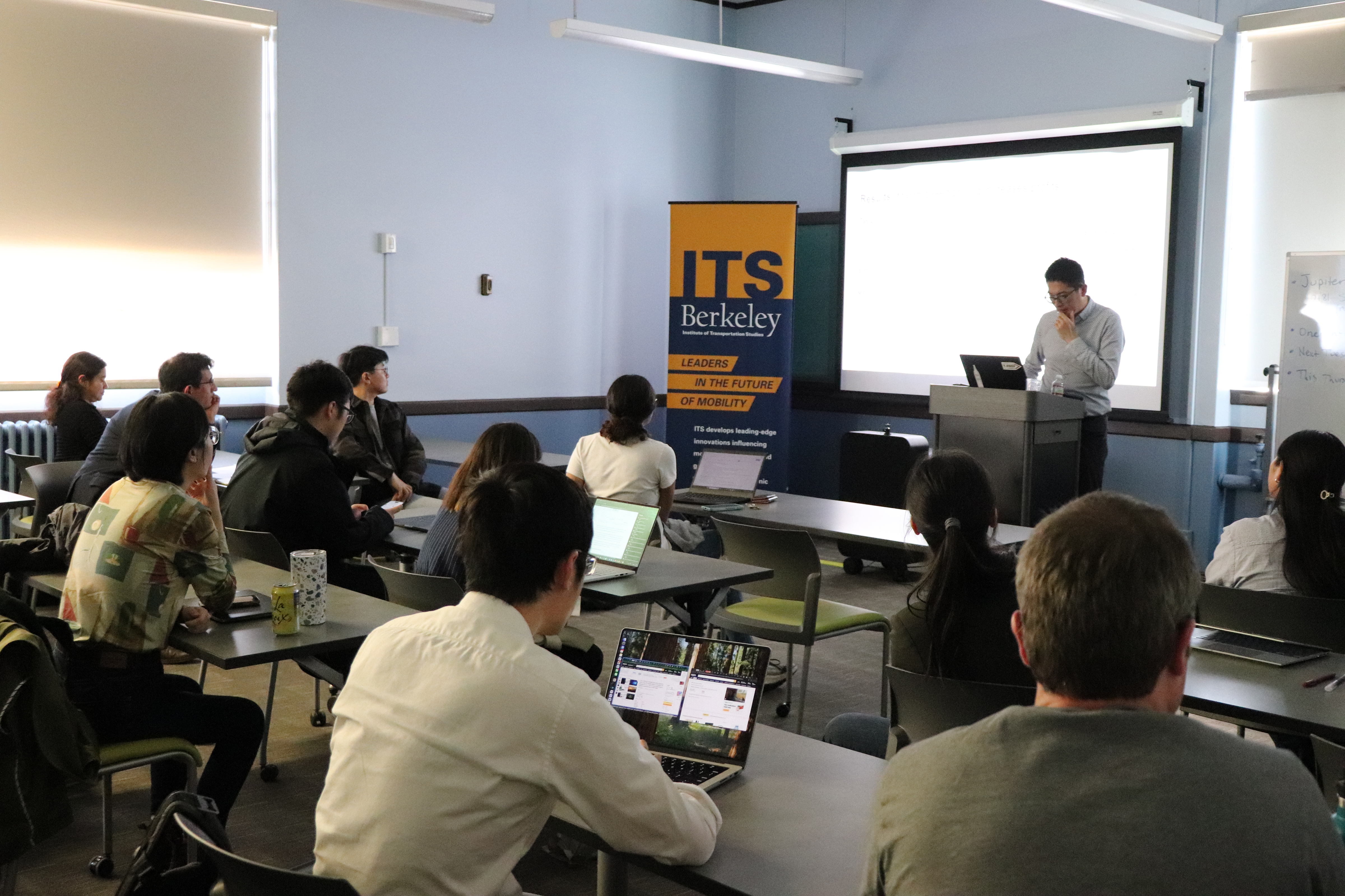 Chiwei Yan presents Scaling Up Shared Rides: Pricing and Matching Policies at the ITS Seminar Chiwei Yan presents Scaling Up Shared Rides: Pricing and Matching Policies at the ITS Seminar