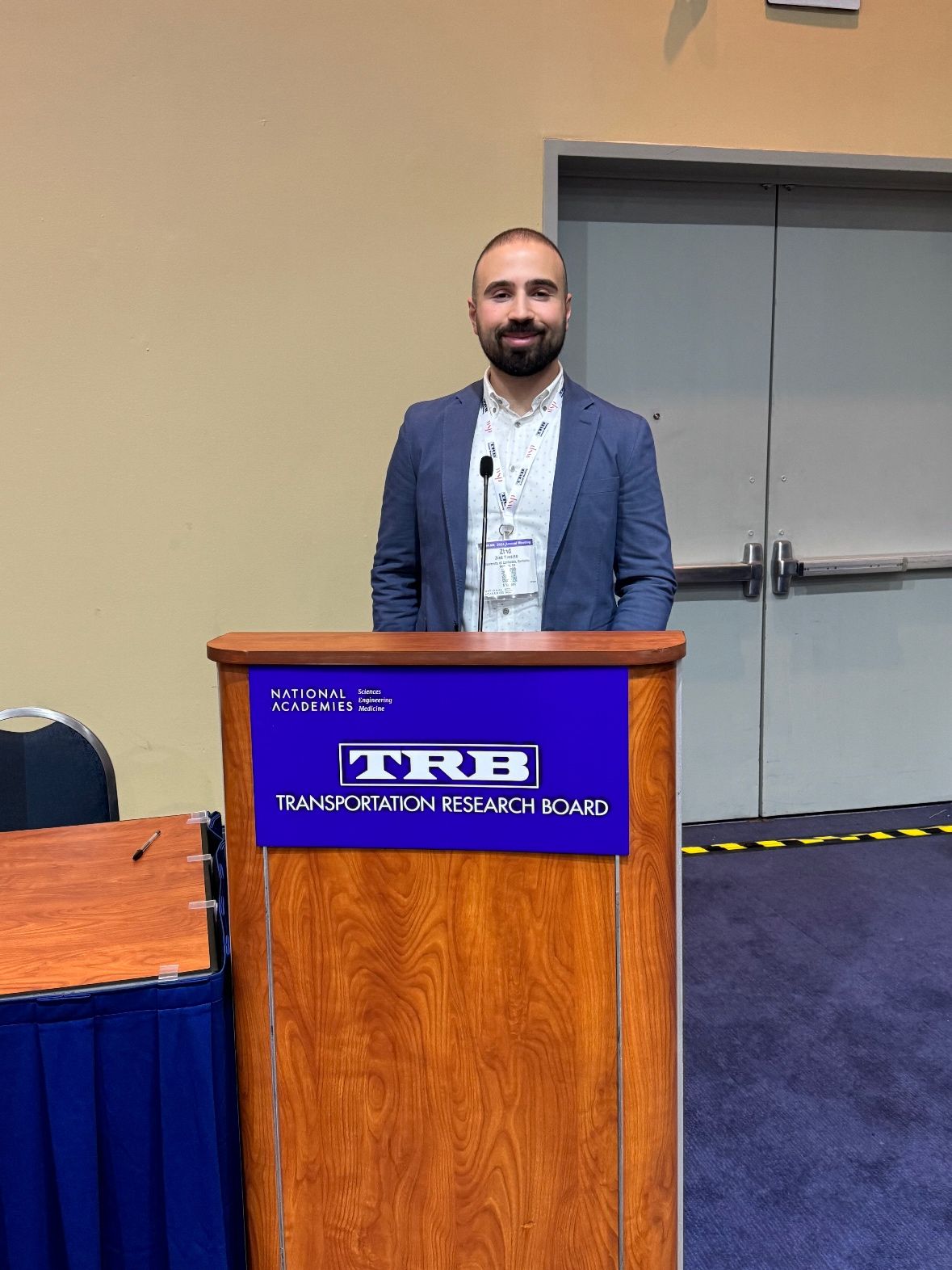 Great presentation on EV Carsharing impacts of Blue LA, including GHG, VMT, and Equity by Berkeley Engineering PhD student Ziad Yassine at Transportation Research Board Annual Meeting